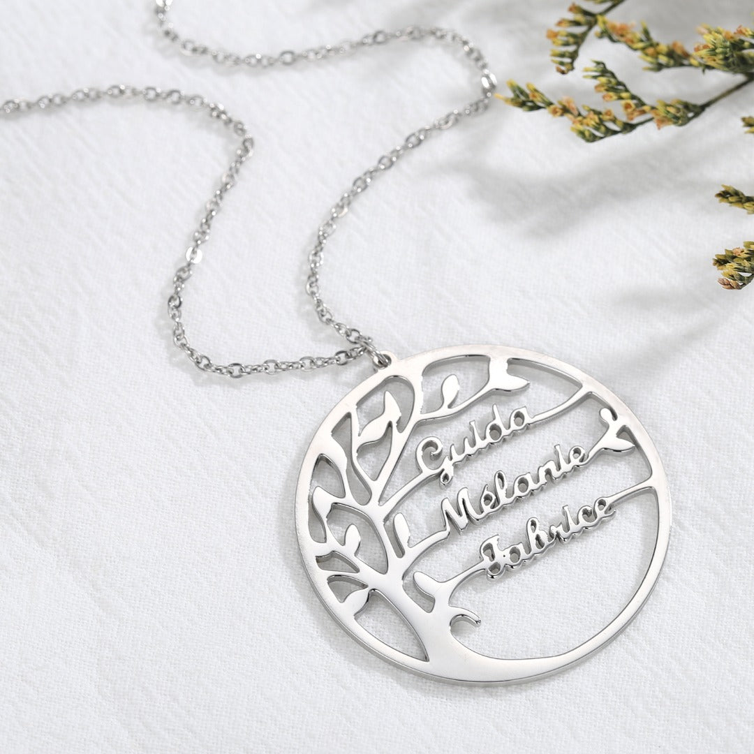 ArbreDeFamille | Collier d'arbre de famille pour vos proches