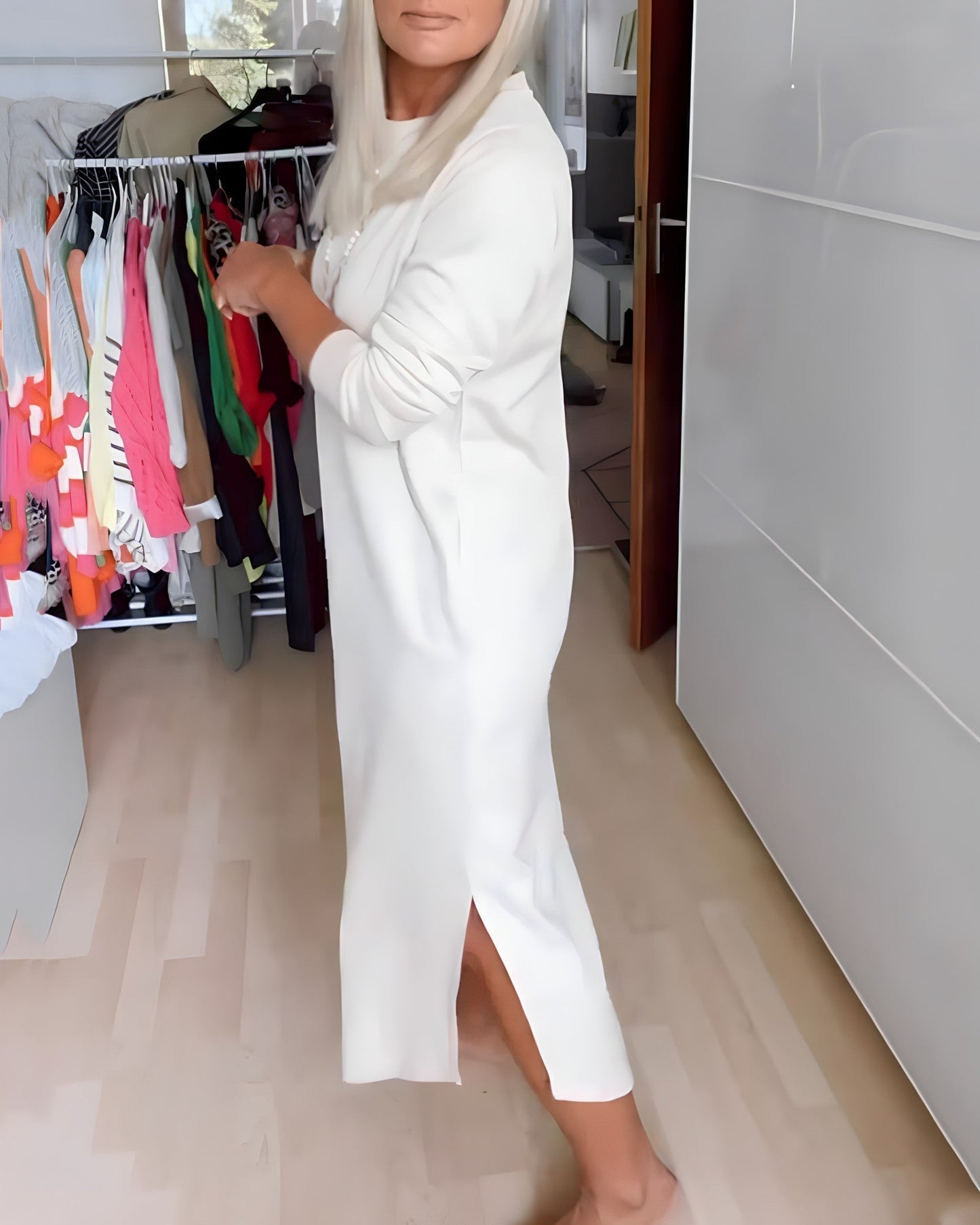 Gigi | Robe à col rond et coupe décontractée
