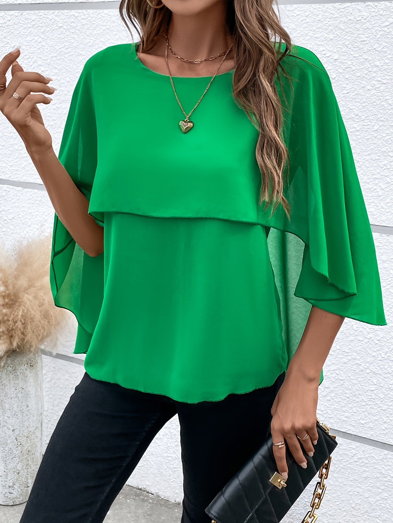 Beatrice | Blouse élégante à couches solides