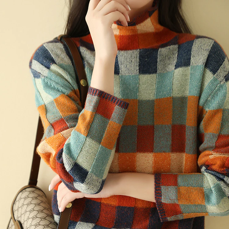 Mélodie | Col roulé patchwork