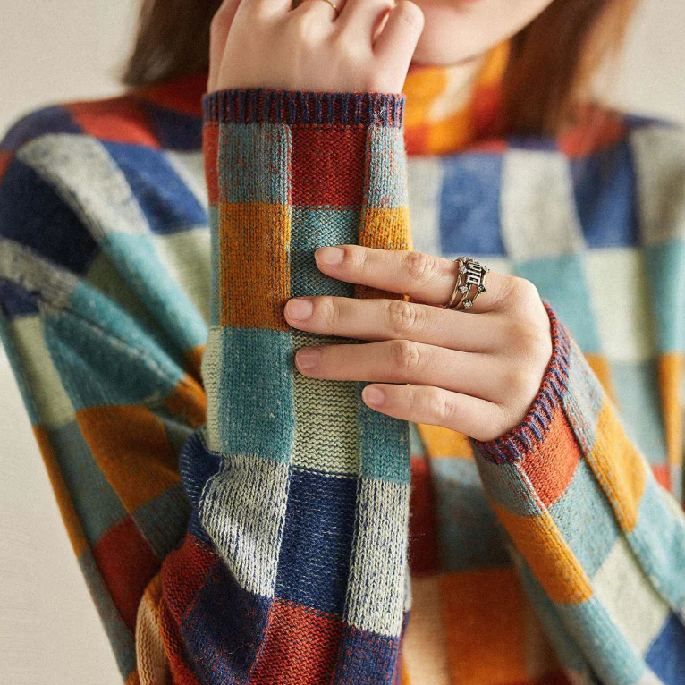 Mélodie | Col roulé patchwork