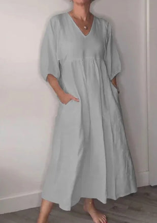 Odile | Robe blanche pour femme