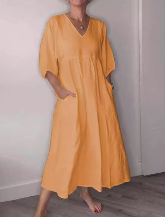 Odile | Robe blanche pour femme