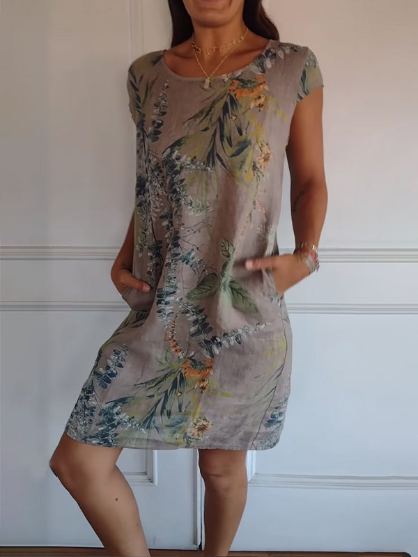 Claudine | Robe confortable à imprimé floral pour femmes