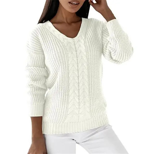 Elin™ |  Pull classique en maille torsadée