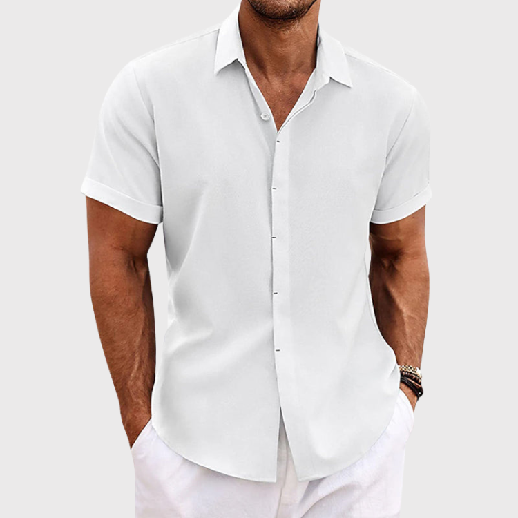 Benj™ | Chemise en tissu léger mélangé