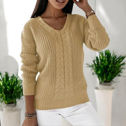 Elin™ |  Pull classique en maille torsadée