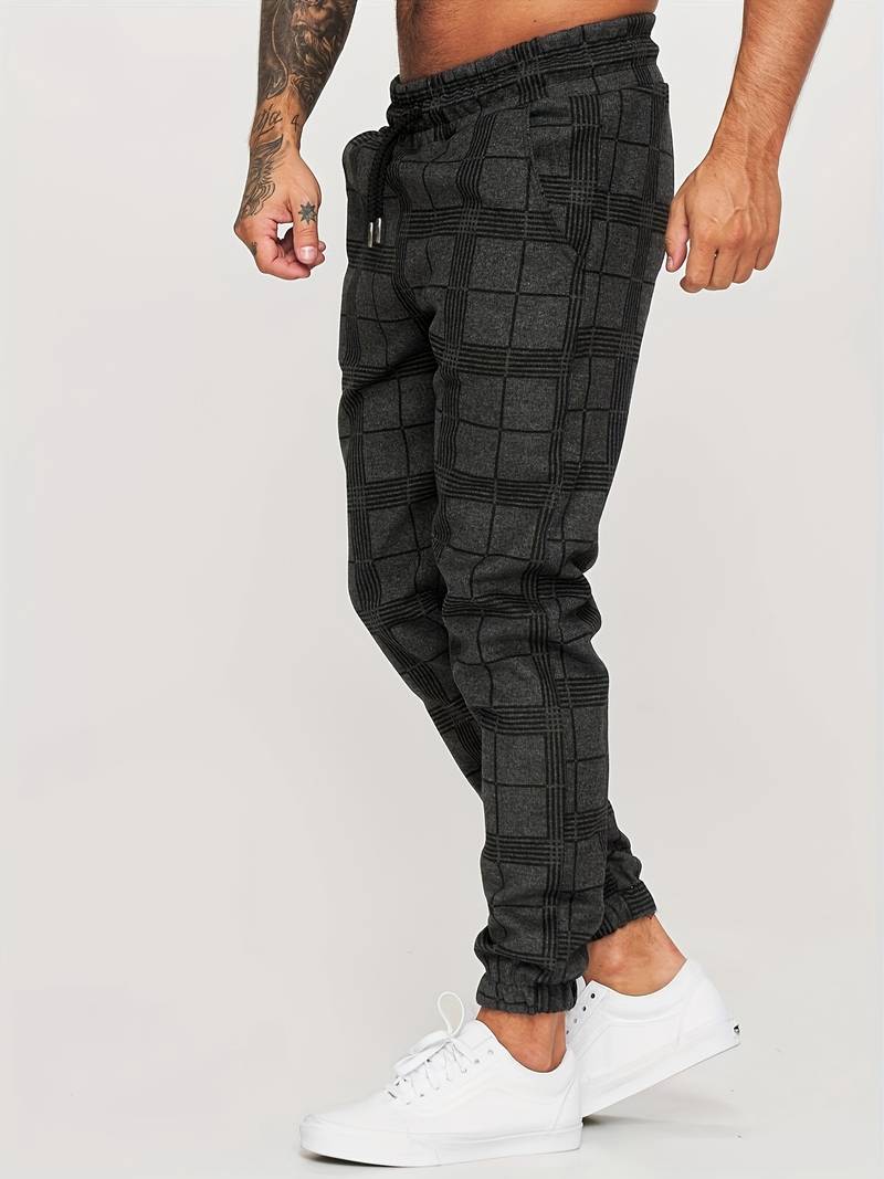 PANTALON DE SURVÊTEMENT À CARREAUX