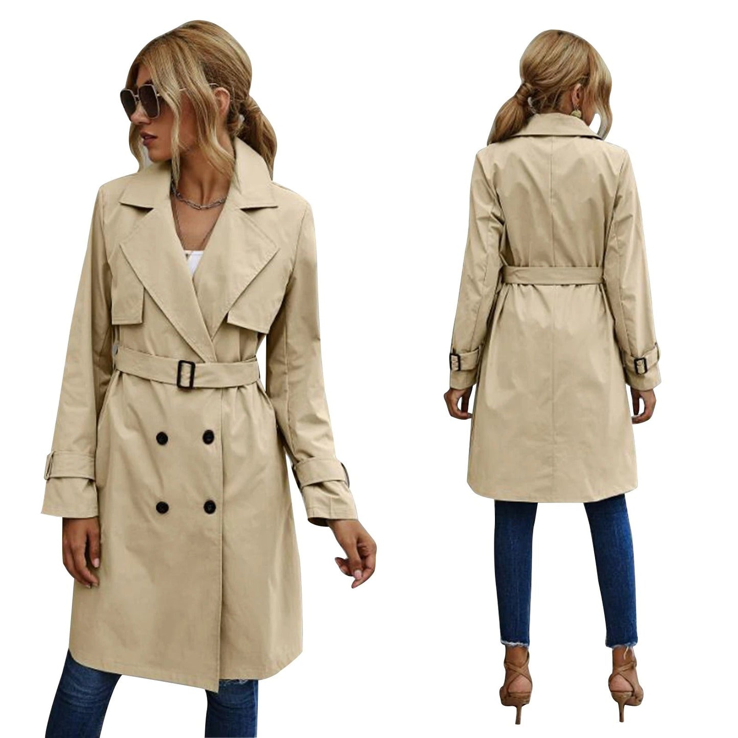 Denise | Trench-coat élégant, tendance et chic