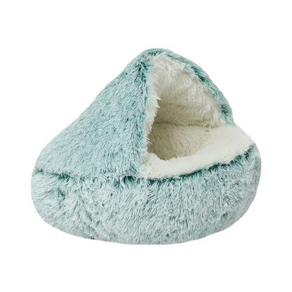 CozyLit™ | lit rond chauffant en peluche pour animaux de compagnie