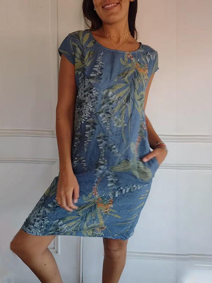 Claudine | Robe confortable à imprimé floral pour femmes