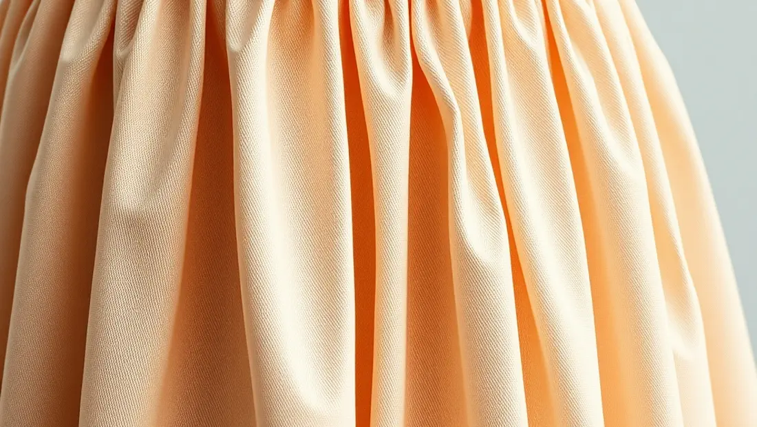 Détail de la jupe élégante