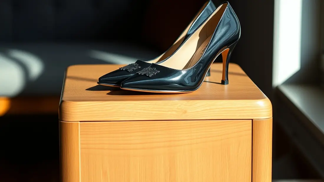 Chaussures noires à talons hauts