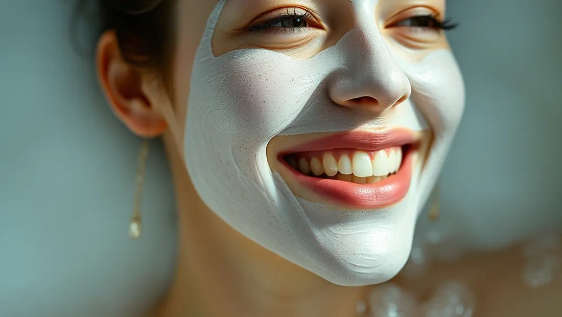 Femme avec masque de beauté